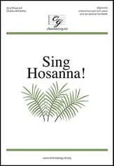 Sing Hosanna! Unison/Two-Part choral sheet music cover